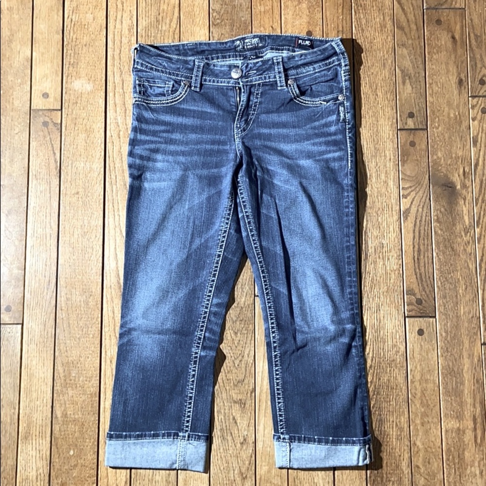 Silver Suki Mid Capri, Jean, size 30